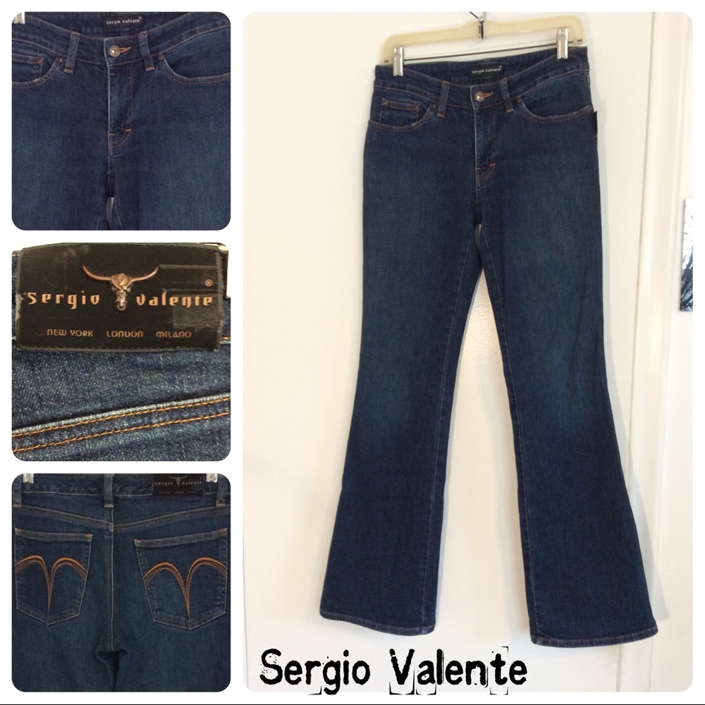 Sergio Valente Bootcut Distressed Jeans